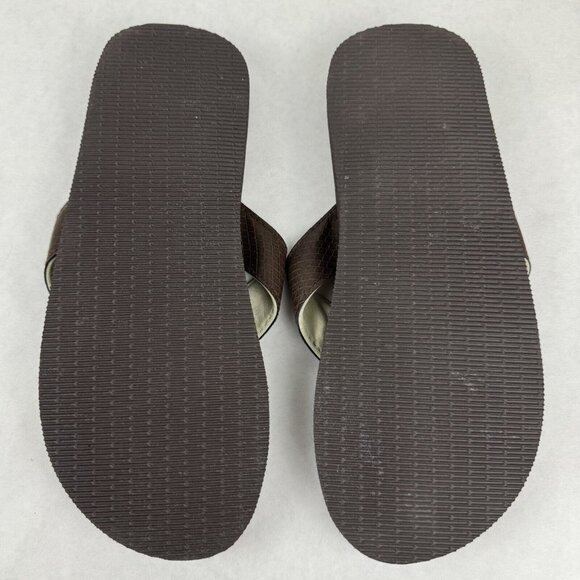 Reef Mens Brown Flip Flops Size 9 EU 42 Casual Thong-Style Beachwear Sandals - Picture 7 of 12